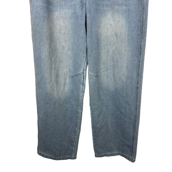 Vivienne Westwood High Rise Wide Leg Button Fly Jeans Sz Large - Picture 4 of 11